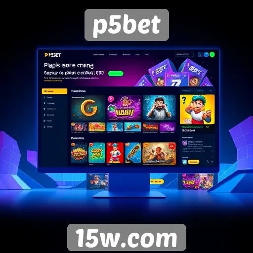 Análise da interface do site p5bet