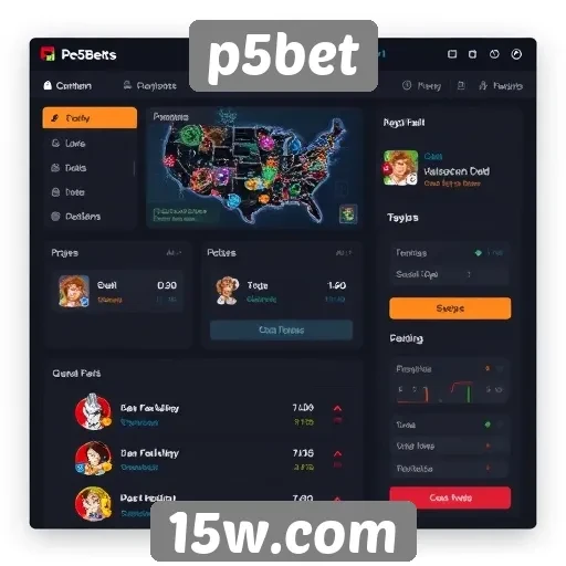 Análise da interface do usuário do site p5bet